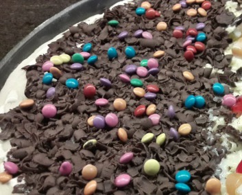 Pizza Chocolate com Disquetes